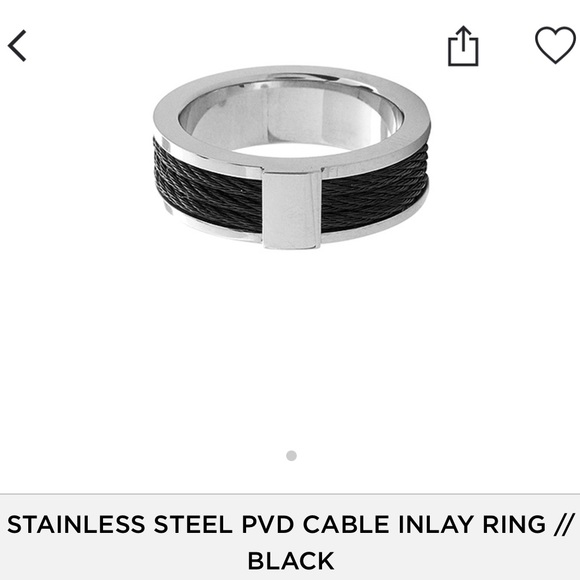 INOX PVC Cable Men’s ring size 12 ss - Picture 5 of 5